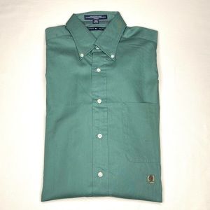 Men’s Green Tommy Hilfiger Button Up Dress Shirt